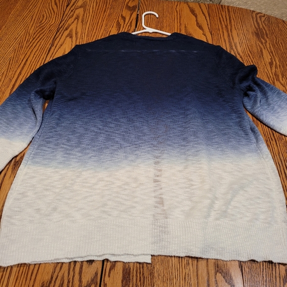 Cj Bankks Blue To Weight Gradirnt Cardigan Super Nice! - Picture 4 of 4